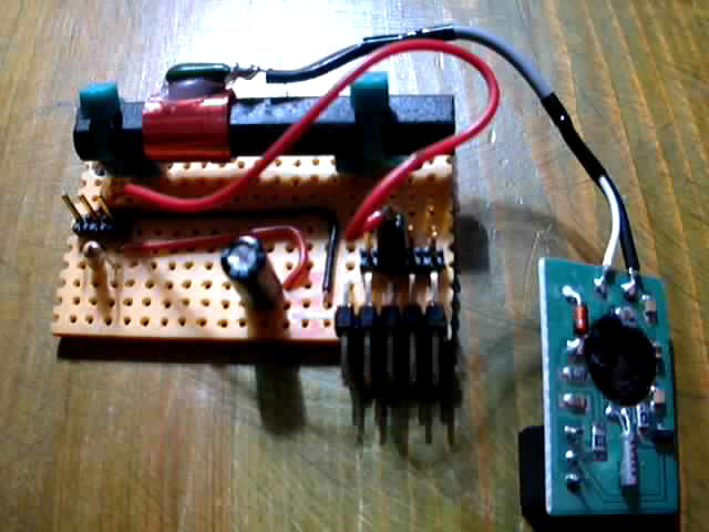 dcf 77 module on veroboard