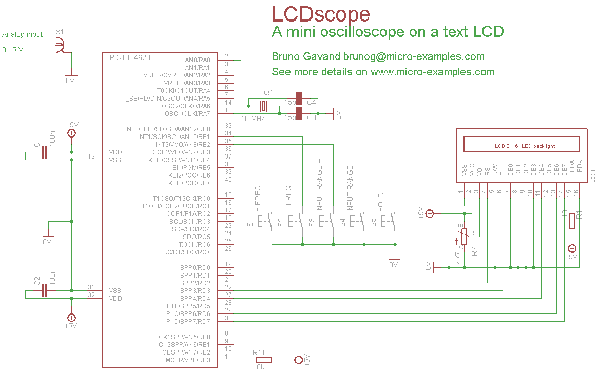 LCDscope circuit schematic