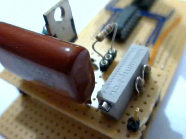 nixie clock power supply close-up