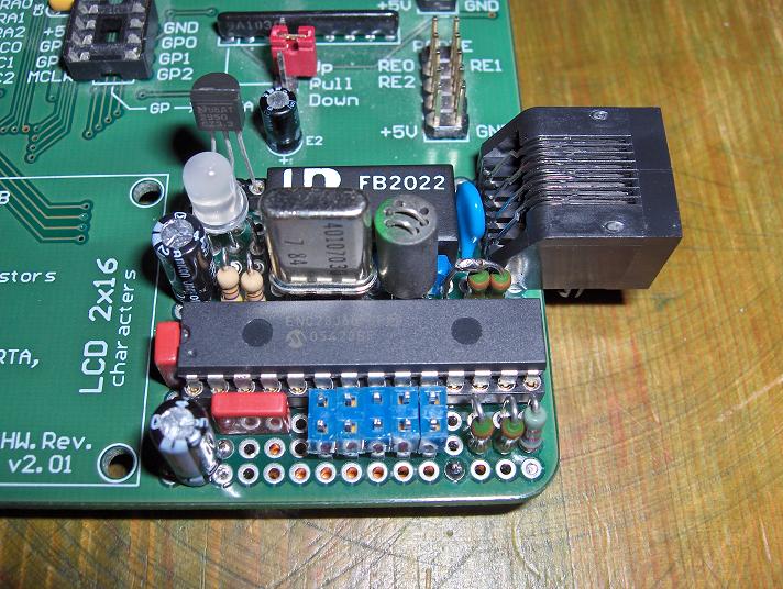 Prototype area with ethernet circuit